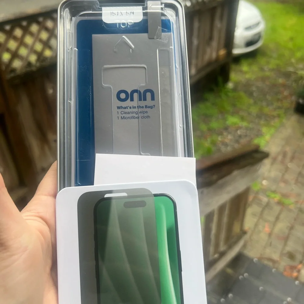 ONN Privacy Glass Screen Protector for iPhone 17 Pro Max - Black